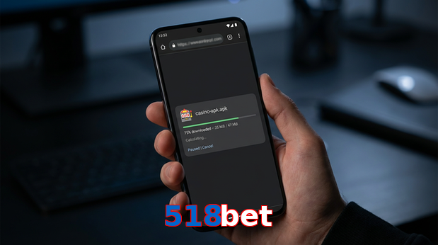 Main screen of 518Bet apk page for PK players