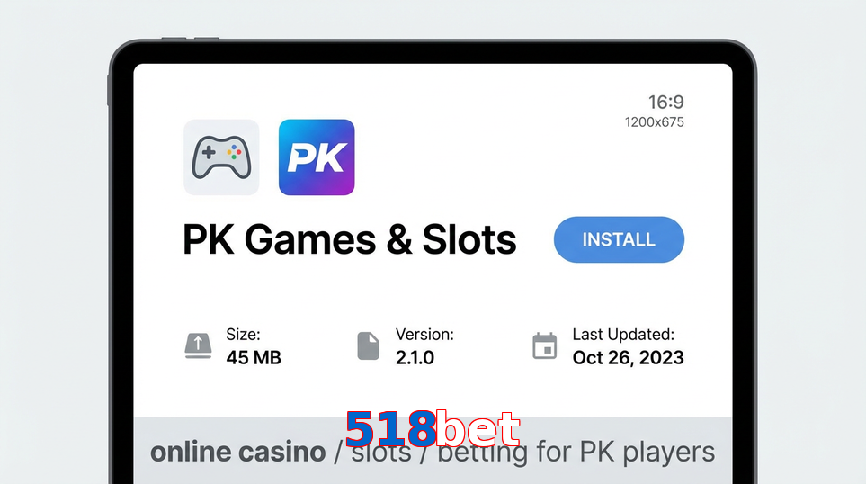 Game list for 518Bet gameapk section